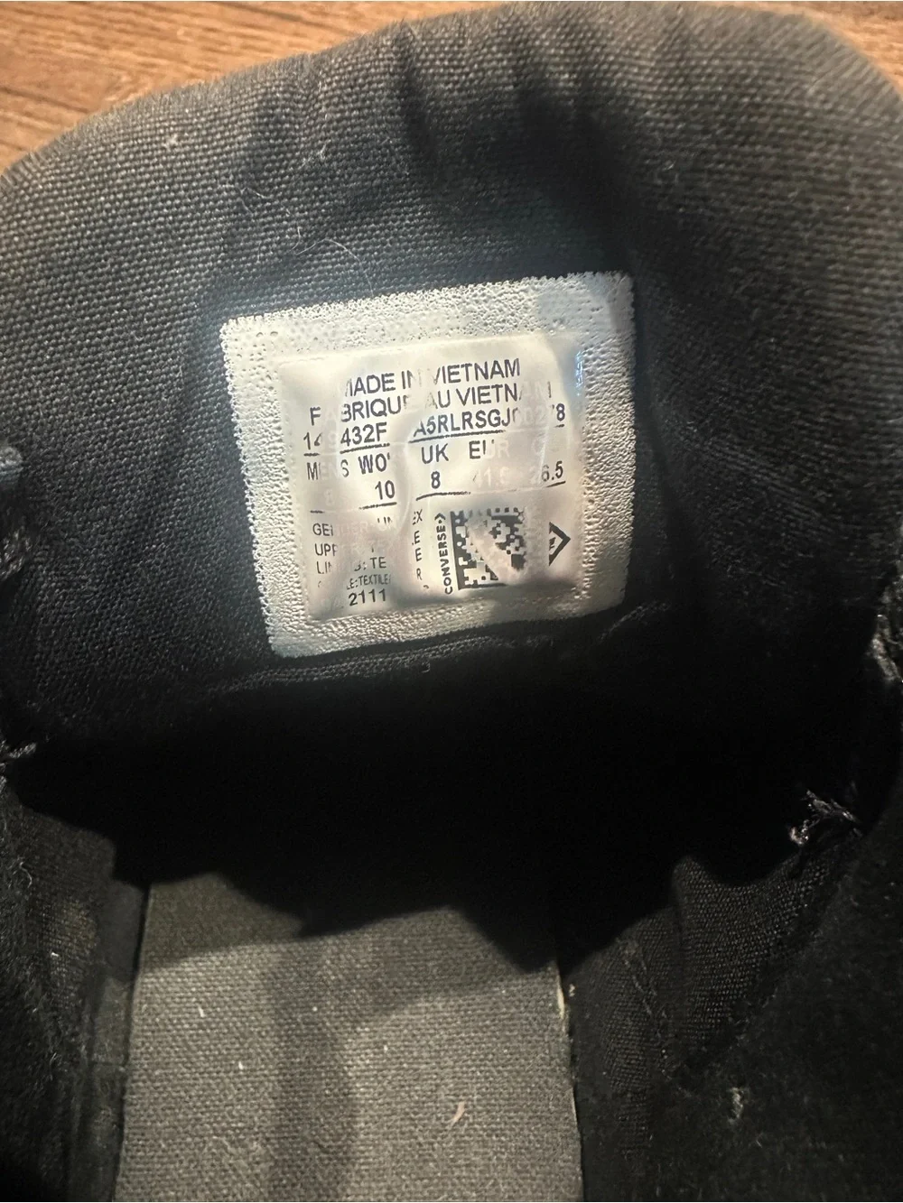 Converse All Star Mid Top Sneakers in Black - Picture 8 of 10